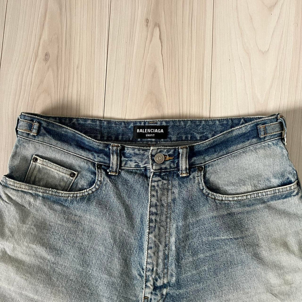 Shorts Balenciaga Jeans Desboted(Pronta Entrega) Tamanho XXG