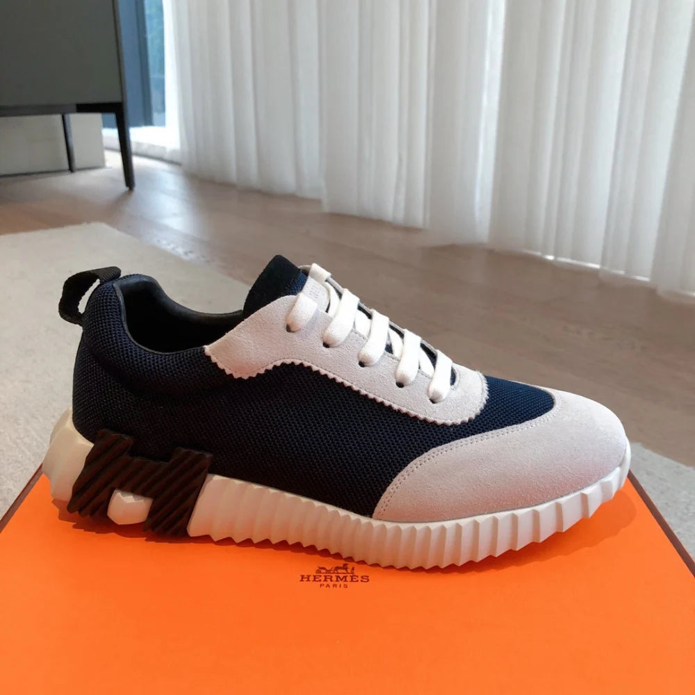 Tenis Hermès Bouncing  Blue White