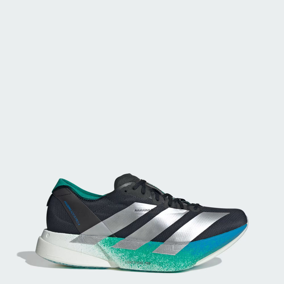 Tênis Adidas ADIZERO ADIOS PRO 4  Core Black / Matte Silver / Glory Green