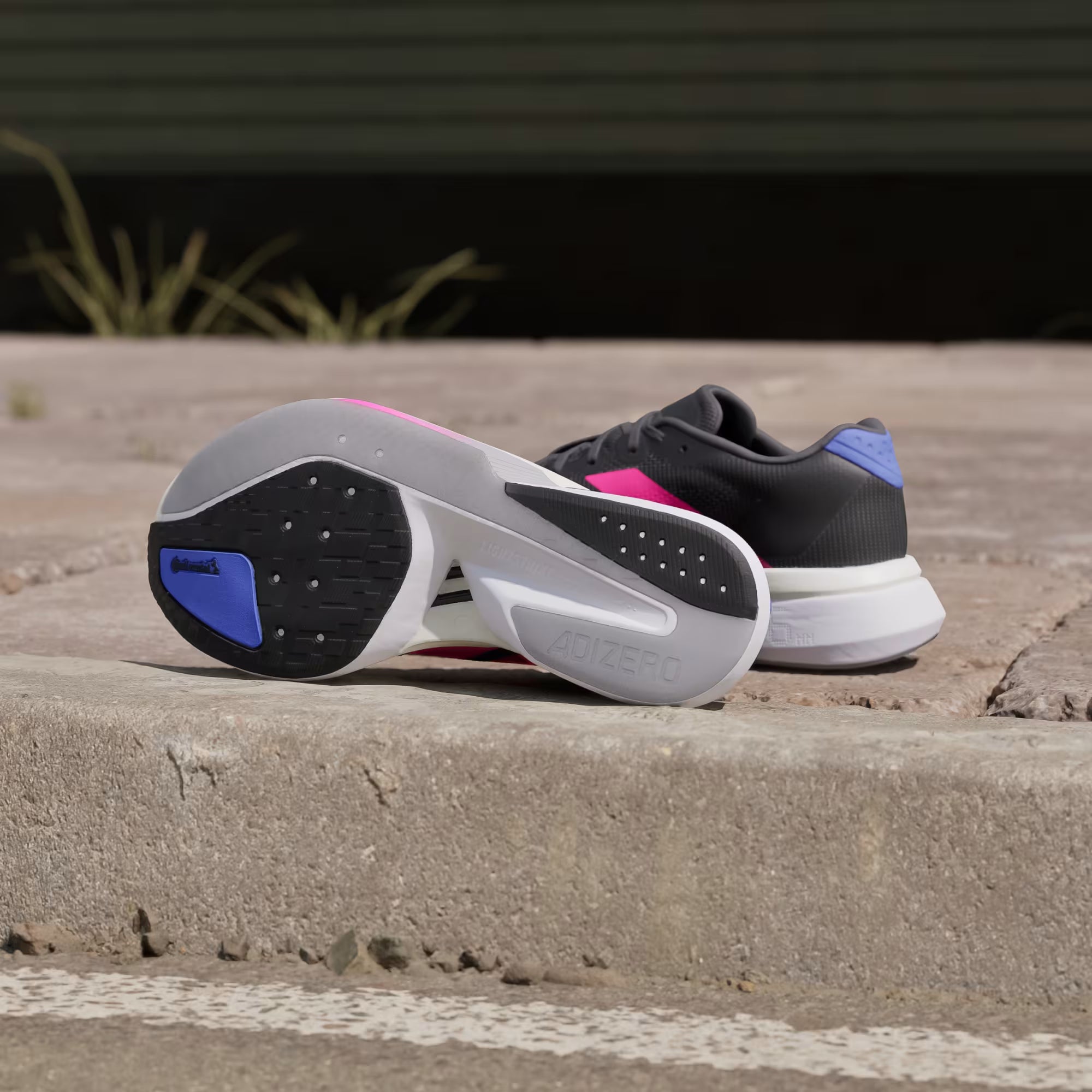 Tênis Adidas Adizero Boston 13 Black / Lucid Pink / Cobalt Blue
