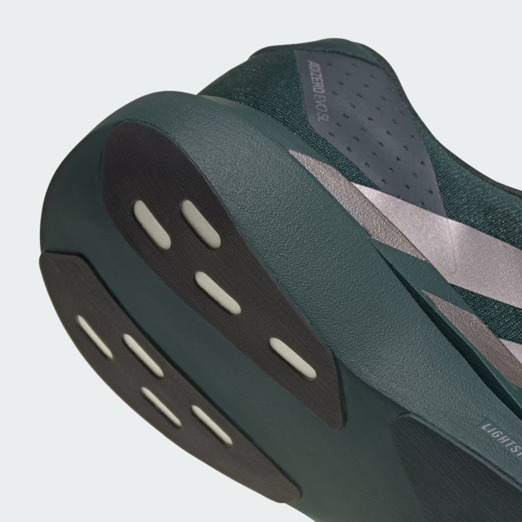 Tênis Adidas Adizero EVO SL Aurora Ivy / Taupe Oxide / Iron Metallic (Pronta Entrega) Tamanho 41