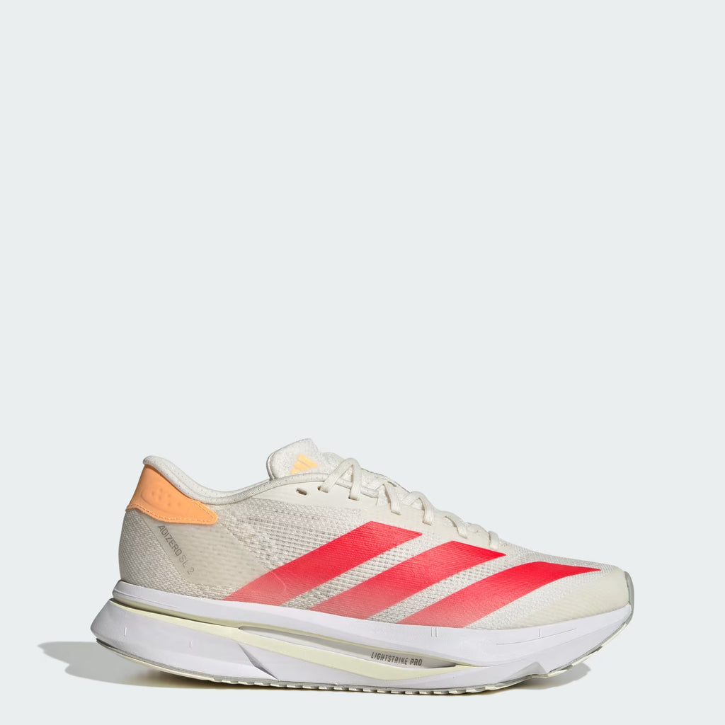 Tênis Adidas Adizero SL2 Off White / Lucid Red / Acid Orange