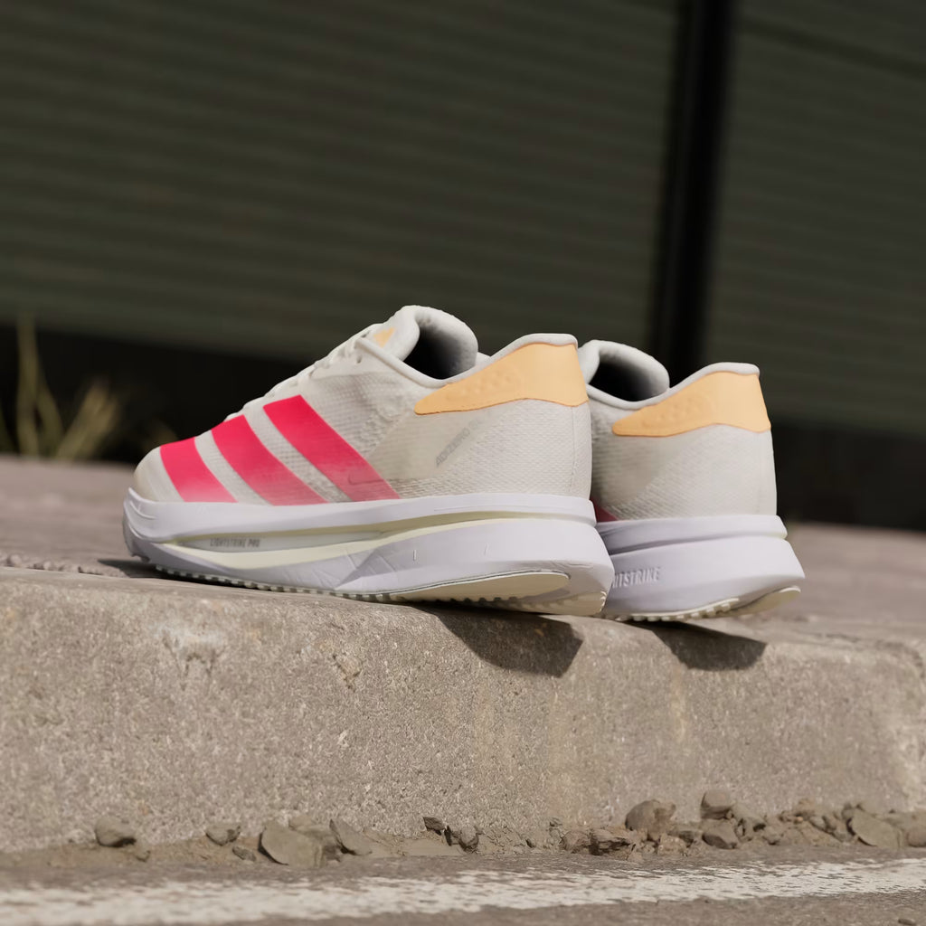 Tênis Adidas Adizero SL2 Off White / Lucid Red / Acid Orange