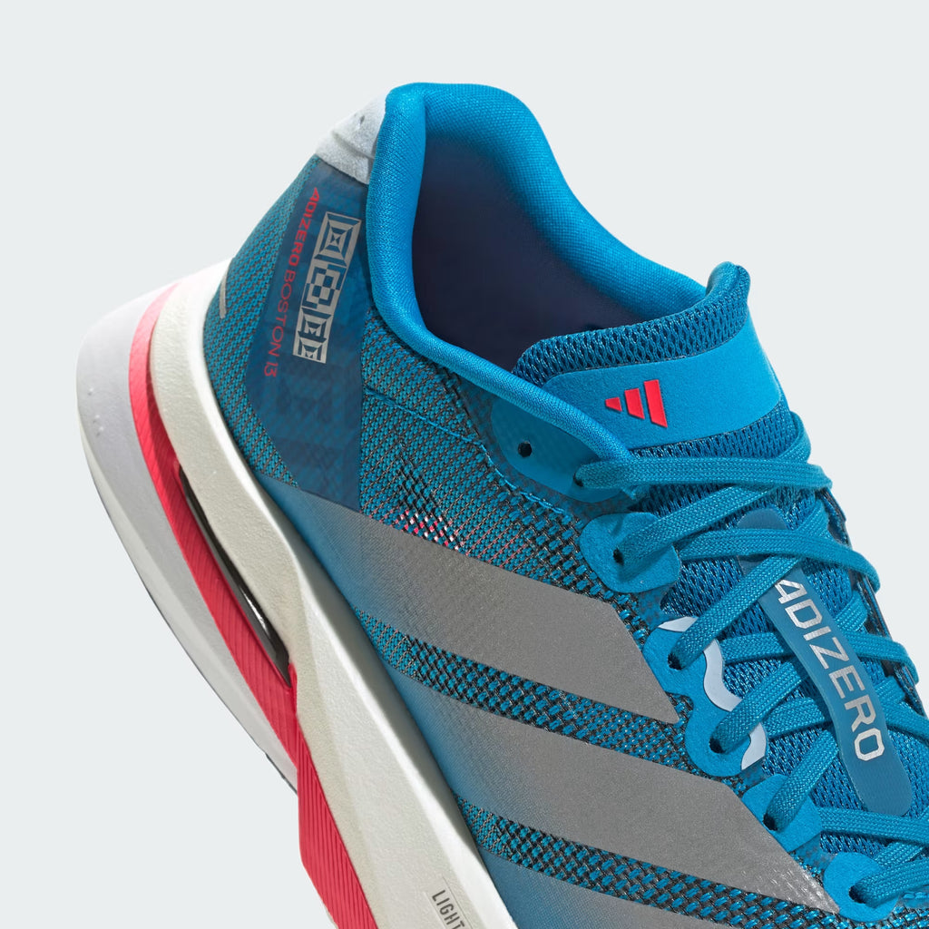 Tênis Adidas Adizero Boston 13 Solar Blue / Silver Metallic / Dark Solar Blue