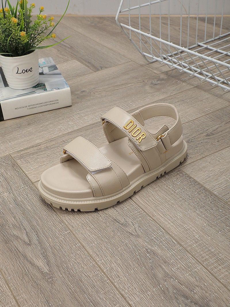 Dioract Sandal Powder Beige Lambskin