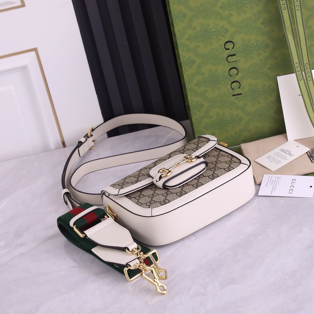 Gucci Horsebit 1955 Mini Bag GG Supreme Canvas