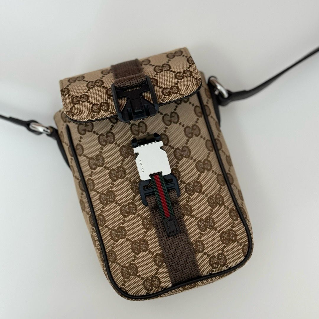 Bag Gucci Mini GG Shoulder Bag Beige and Brown