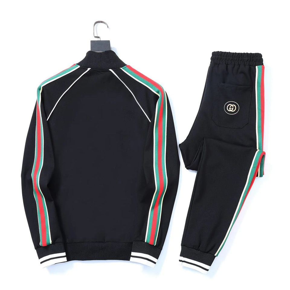 Conjunto Gucci Moletom Listra Green Red