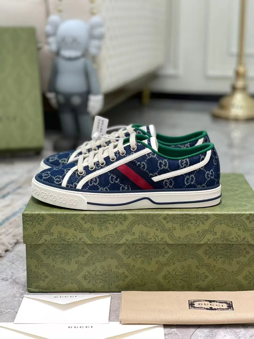 Gucci Tênis 1977 GG Blue