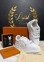 Tenis LV Trainer White Blue Monogram
