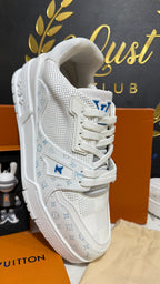 Tenis LV Trainer White Blue Monogram