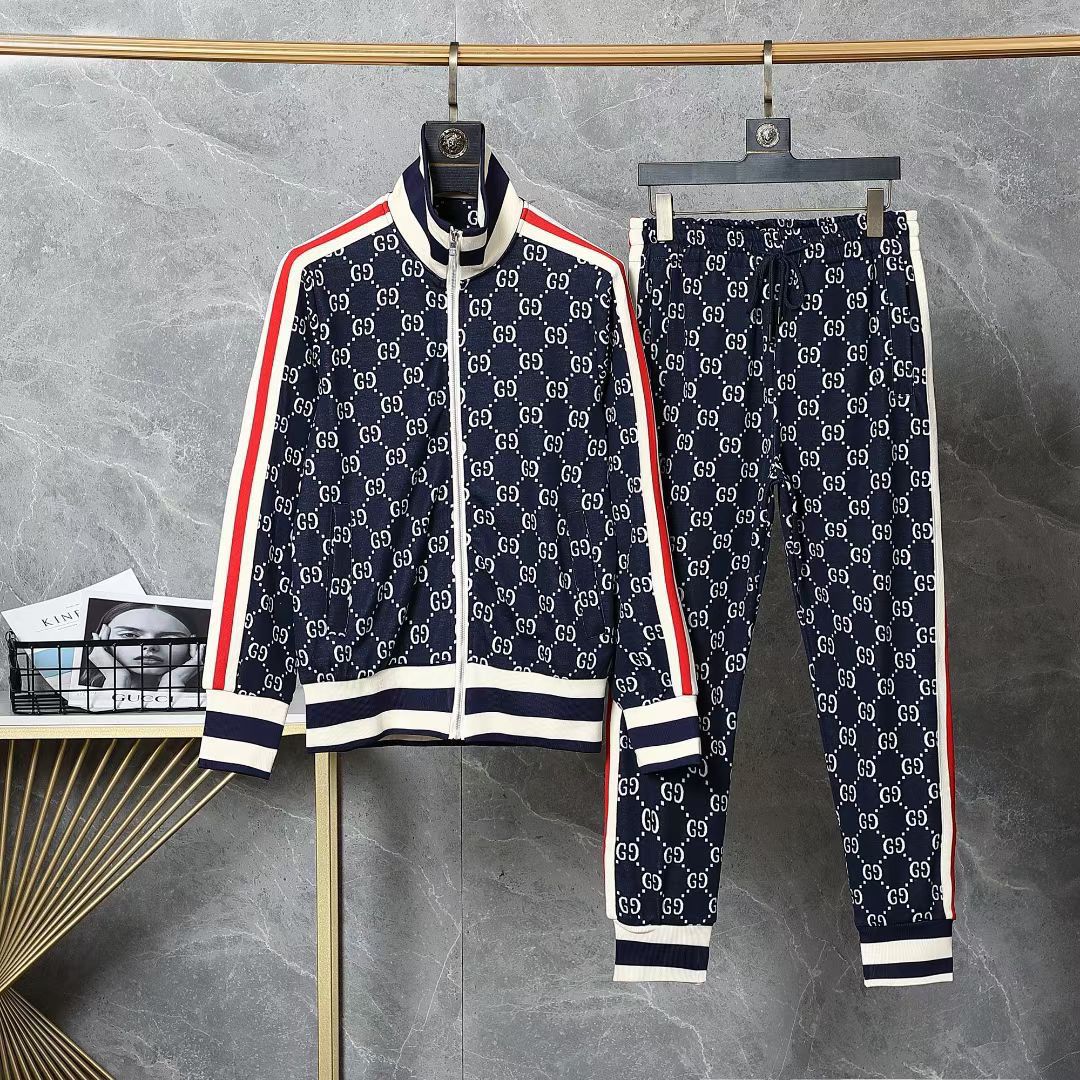Conjunto Gucci Monogram Blue Marine GG
