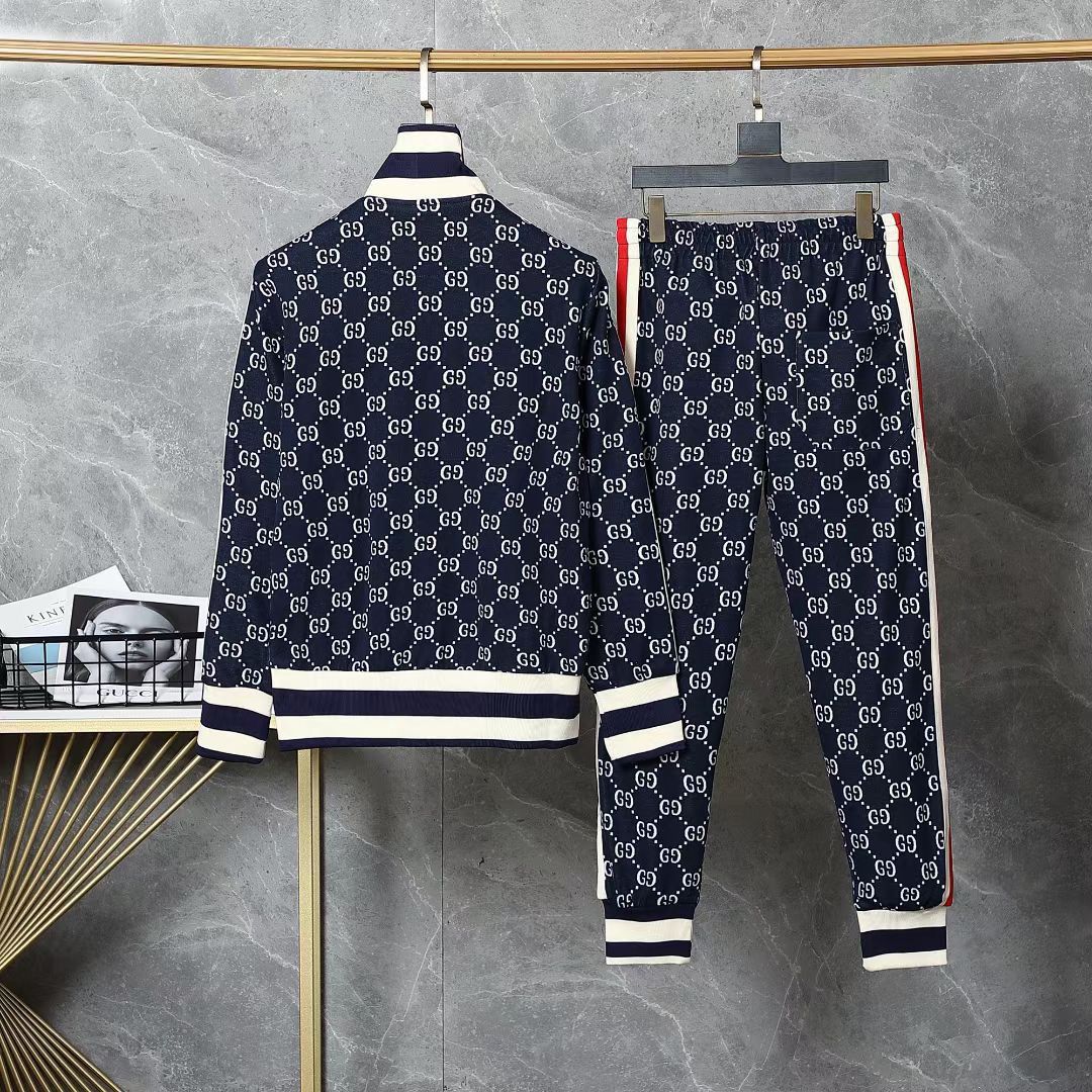 Conjunto Gucci Monogram Blue Marine GG