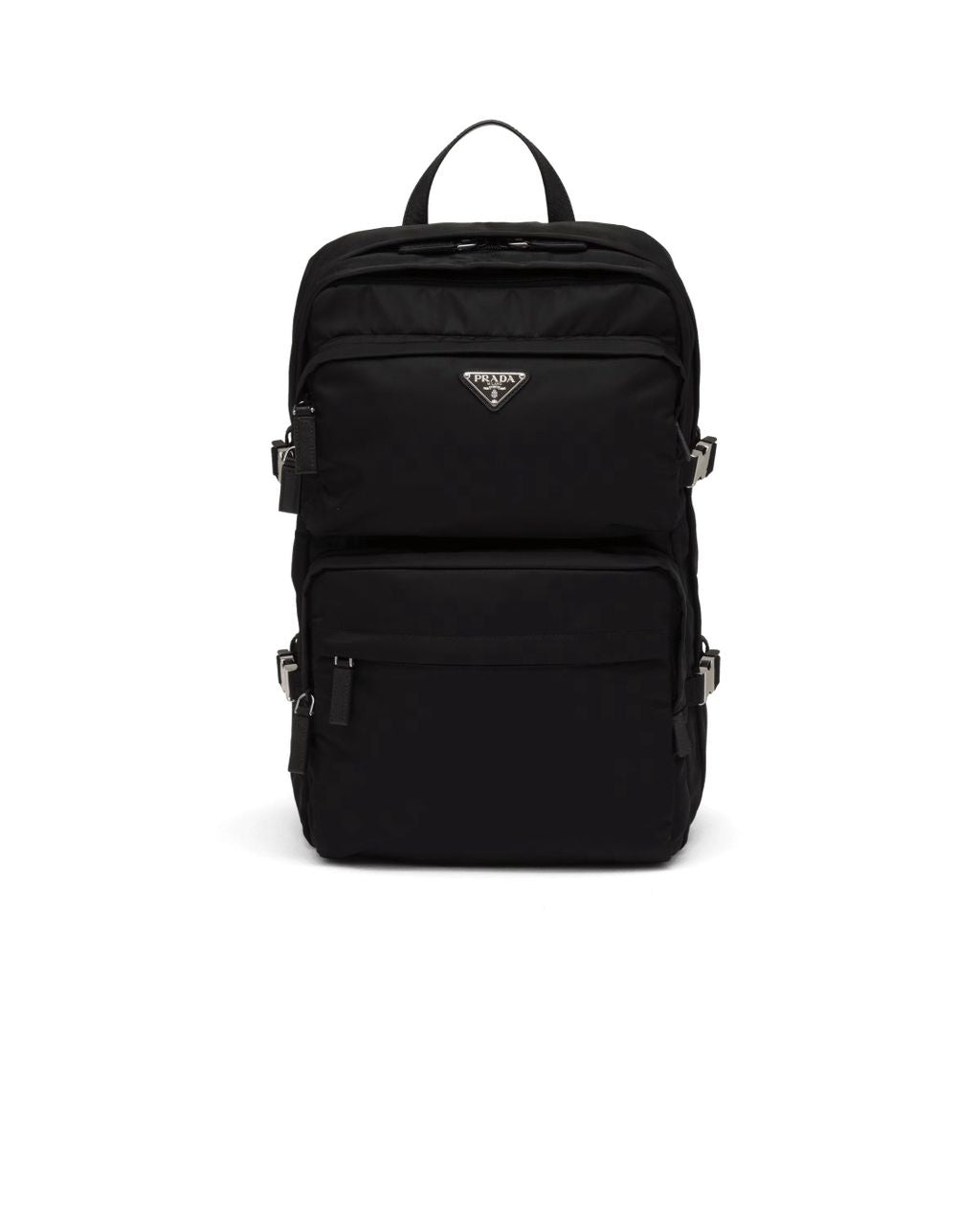 MOCHILA Prada  Black Re-nylon And Saffiano Leather Backpack