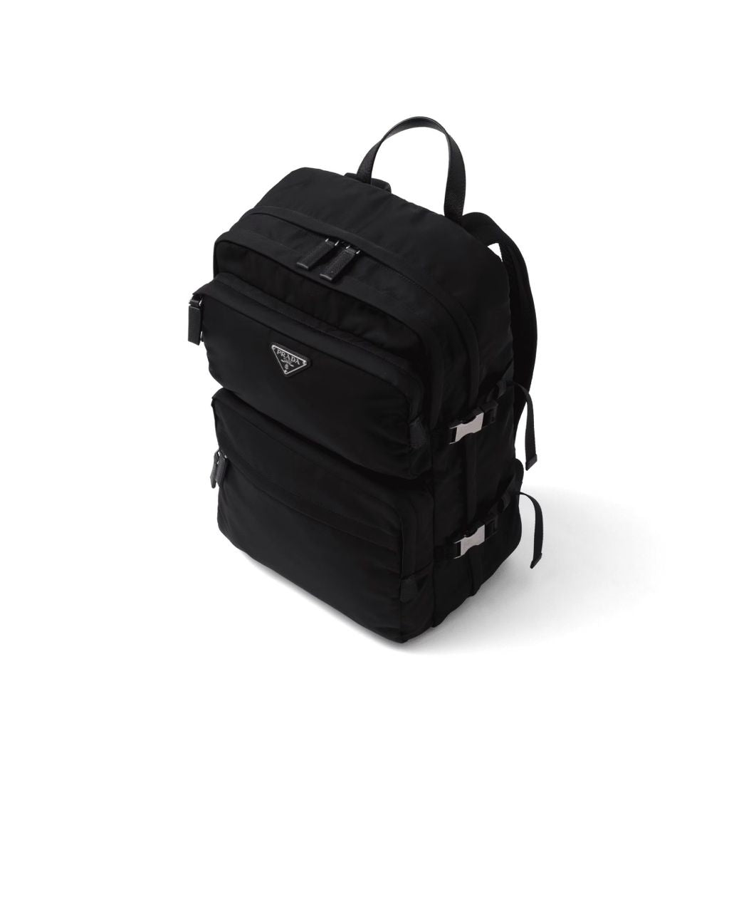 MOCHILA Prada  Black Re-nylon And Saffiano Leather Backpack