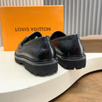 Mocassim Louis Vuitton Couro Black