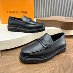 Mocassim Louis Vuitton Couro Black