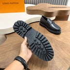 Mocassim Louis Vuitton Couro Black