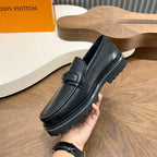 Mocassim Louis Vuitton Couro Black