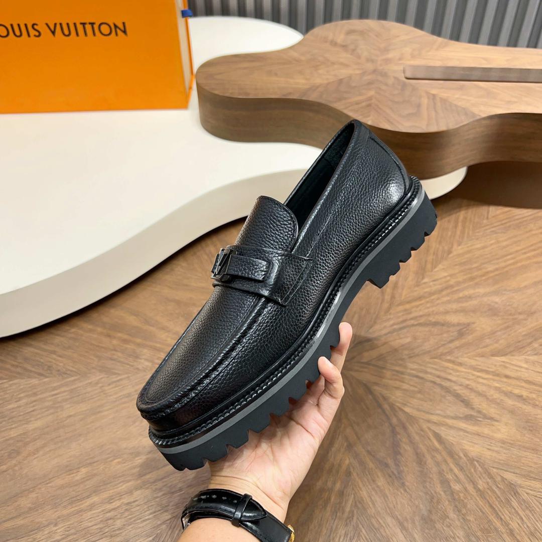 Mocassim Louis Vuitton Couro Black