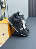 Tenis Louis Vuitton Trainer Low Black Grey (Pronta Entrega) Tamanho 40