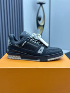 Tenis Louis Vuitton Trainer Low Black Grey (Pronta Entrega) Tamanho 40