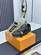 Tenis Louis Vuitton Trainer Low Black Grey (Pronta Entrega) Tamanho 40