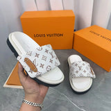 Chinelo Louis Vuitton Meia-pata Pool Pillow White