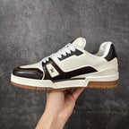 Tênis Louis Vuitton Trainer #54 White Black Details