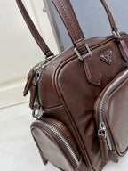 Bolsa Prada Women Tote Leather Brown