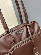 Bolsa Prada Women Tote Leather Brown