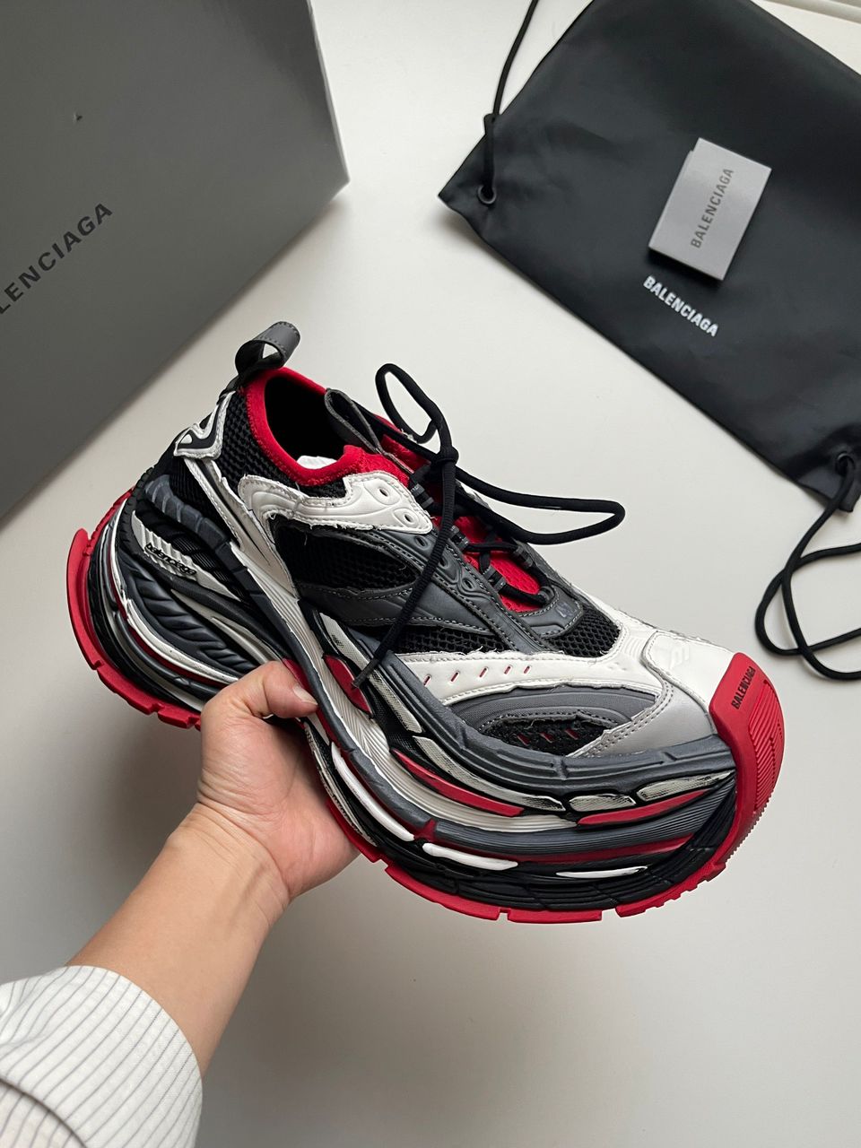 Balenciaga Platform Reduced Red