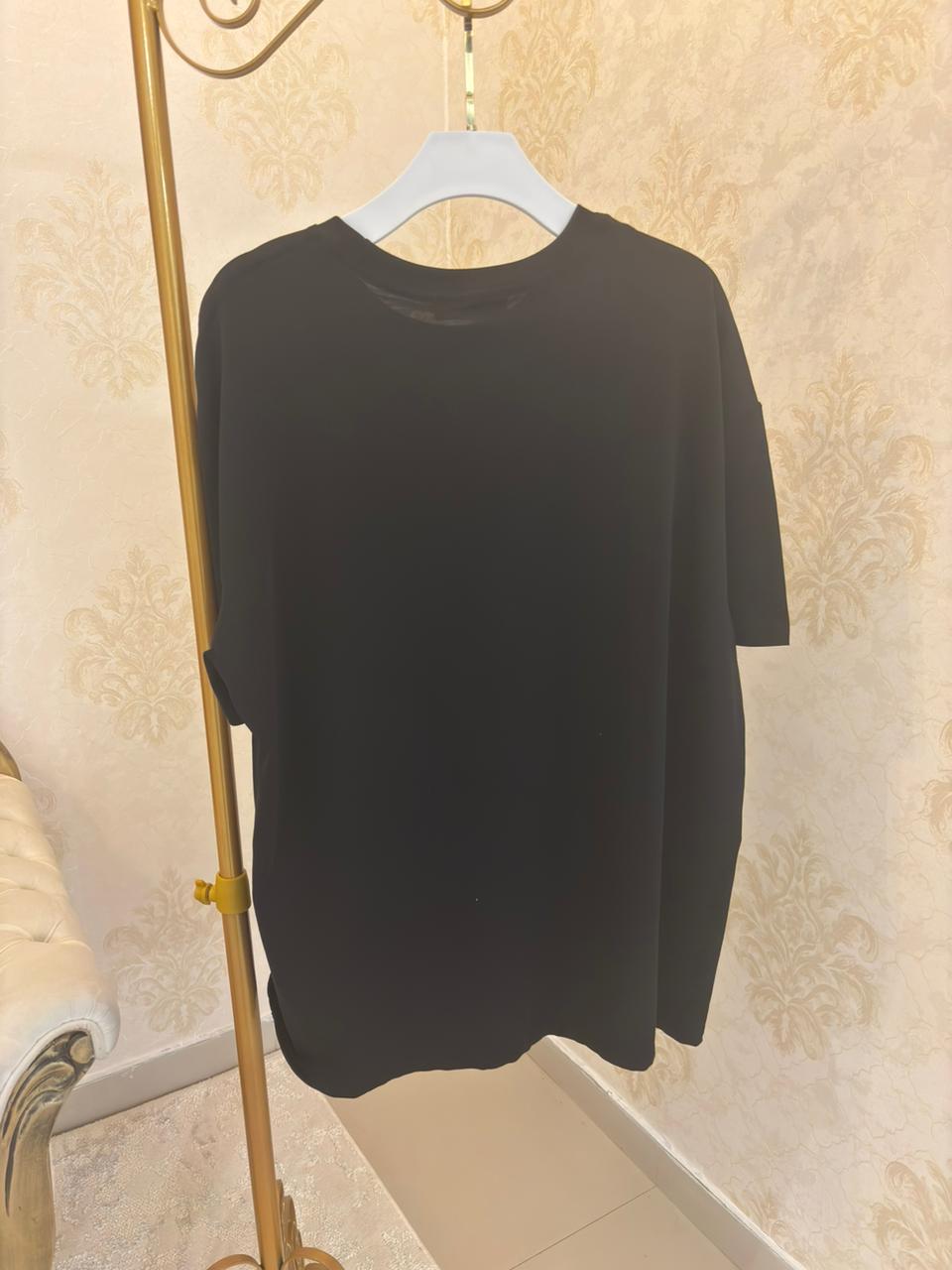Camiseta Balmain Logo Dourada