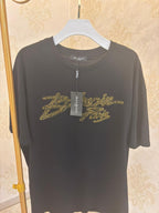 Camiseta Balmain Logo Dourada