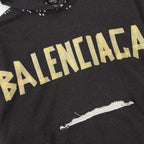 Moletom balenciaga Tape Type Ripped Black