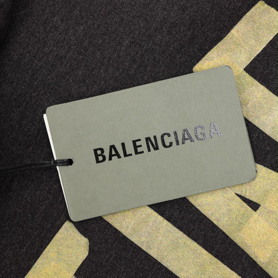 Moletom balenciaga Tape Type Ripped Black
