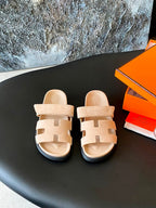 Izmir sandal Hermès Saudi Camurça Beige
