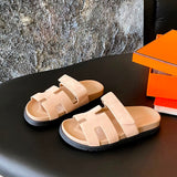Izmir sandal Hermès Saudi Camurça Beige