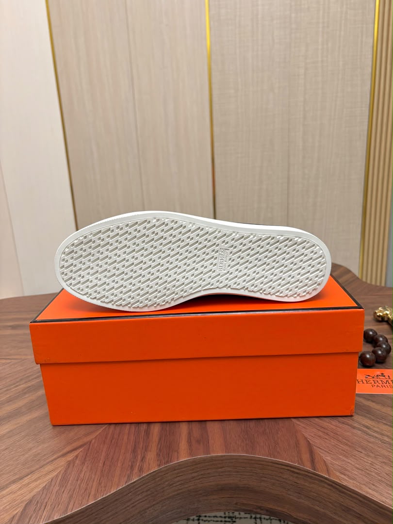 MOCASSIM HERMES Suede Blue Marine