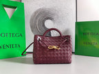 BOLSA BOTTEGA VENETA ANDIAMO INTRECCIATO VINHO