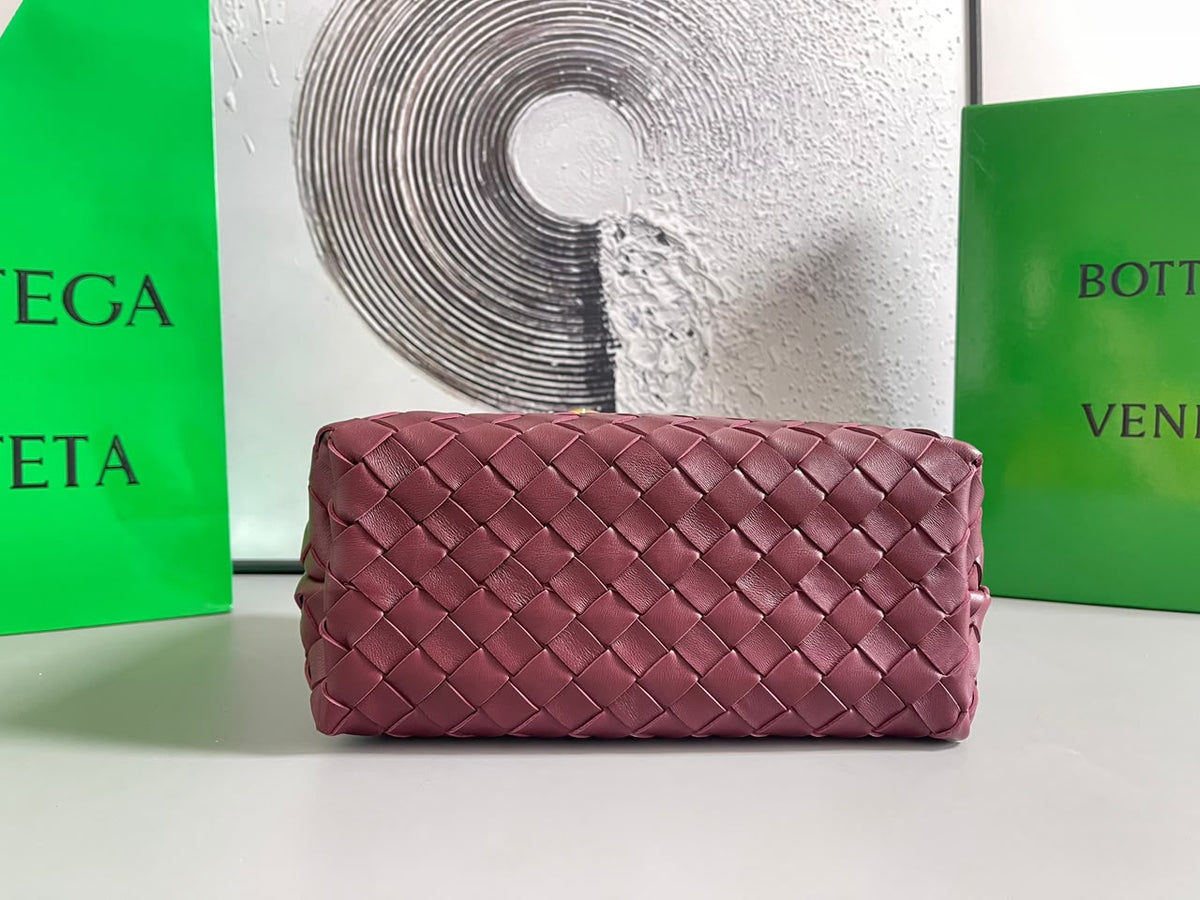 BOLSA BOTTEGA VENETA ANDIAMO INTRECCIATO VINHO