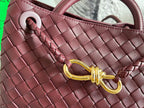 BOLSA BOTTEGA VENETA ANDIAMO INTRECCIATO VINHO
