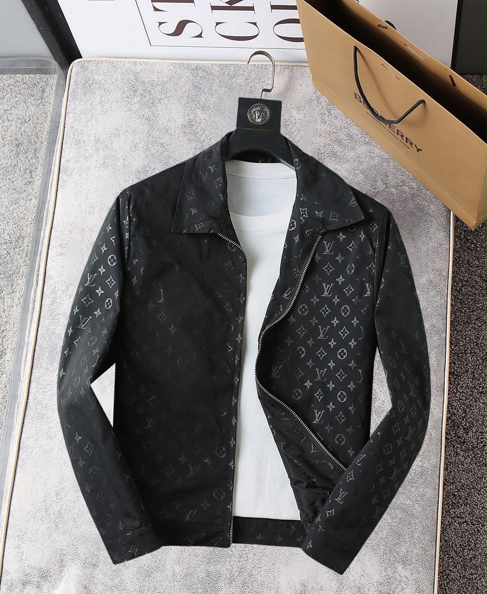 JAQUETA Louis Vuitton Contrast Monogram Black