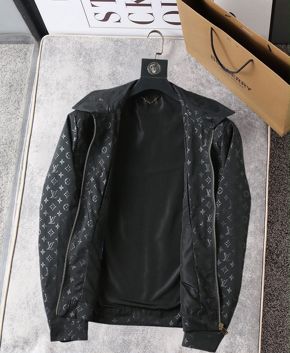 JAQUETA Louis Vuitton Contrast Monogram Black