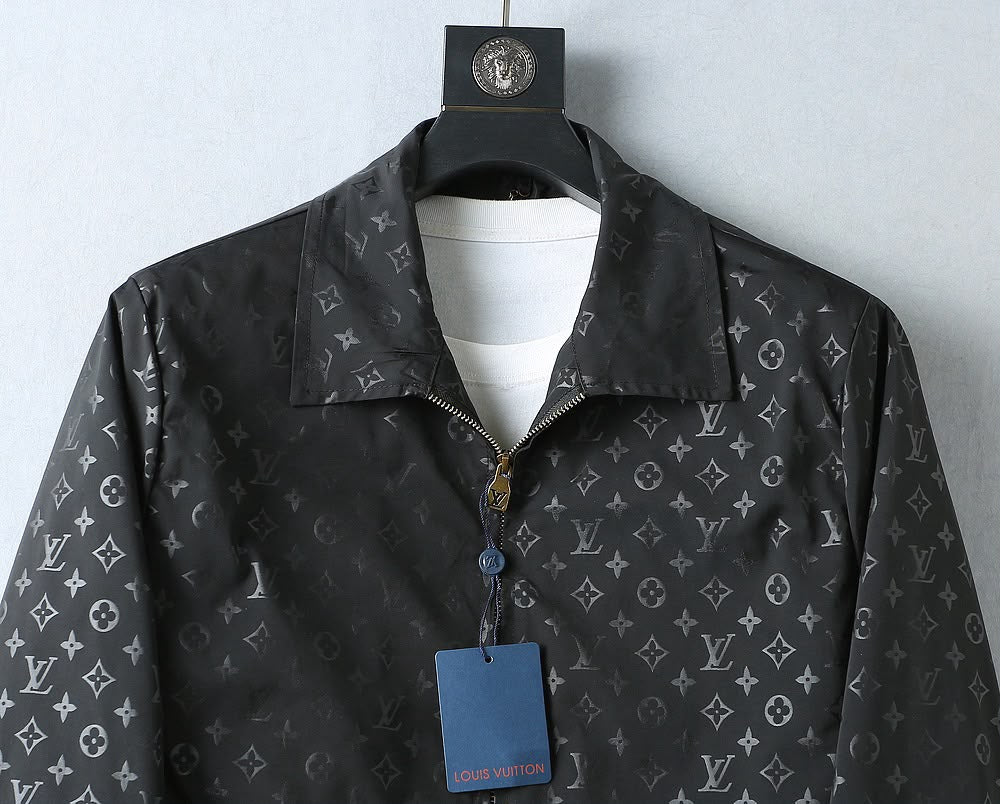 JAQUETA Louis Vuitton Contrast Monogram Black