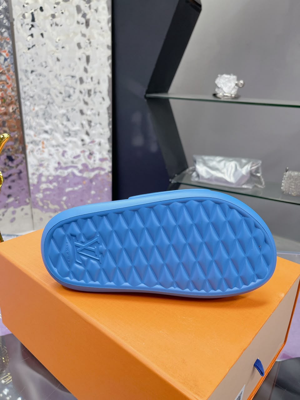 Chinelo  Louis Vuitton Waterfront Azul