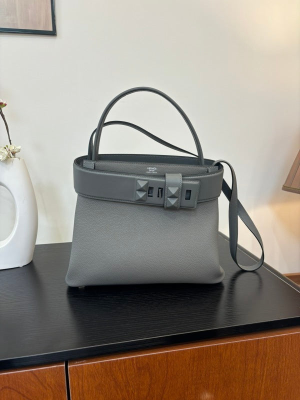 Bolsa Hermes Grey Toile Officier H Herbag 39