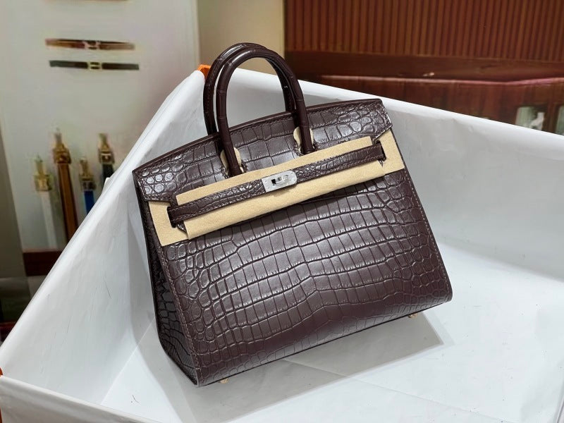 Bolsa Hermes Birkin 25cm P0 Pantine Swift Leather