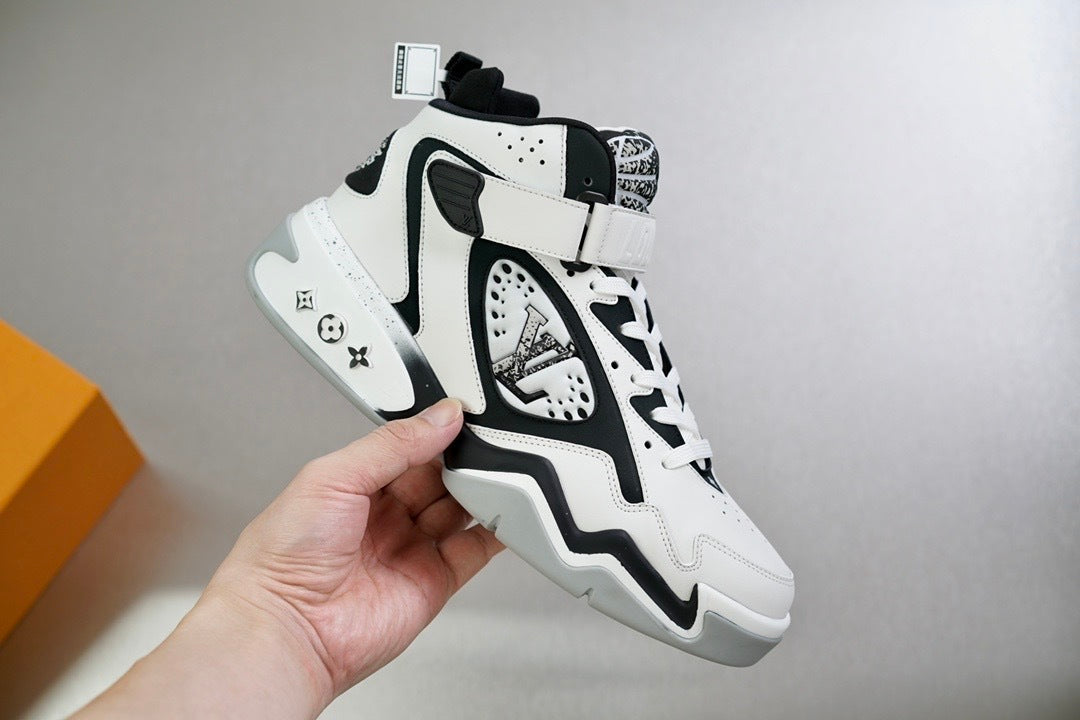 Louis Vuitton LV Trainer High Top White Black