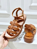 CELINE CLEA TRIOMPHE GLADIATOR ANDALIA IN CALF LEATHER - VEGETABLE TANNING